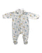 A White Onesies from Petit Bateau in size 6-12M for neutral. (Front View)