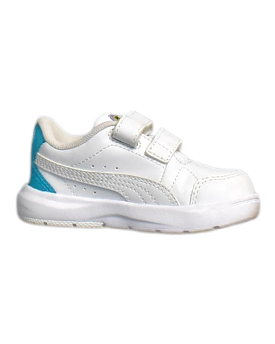 A White Sneakers from Puma in size 18-24M for neutral. (Front View)