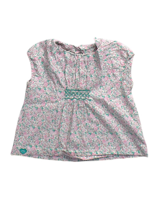 A Pink Sleeveless Tops from Chateau de Sable in size 3T for girl. (Front View)