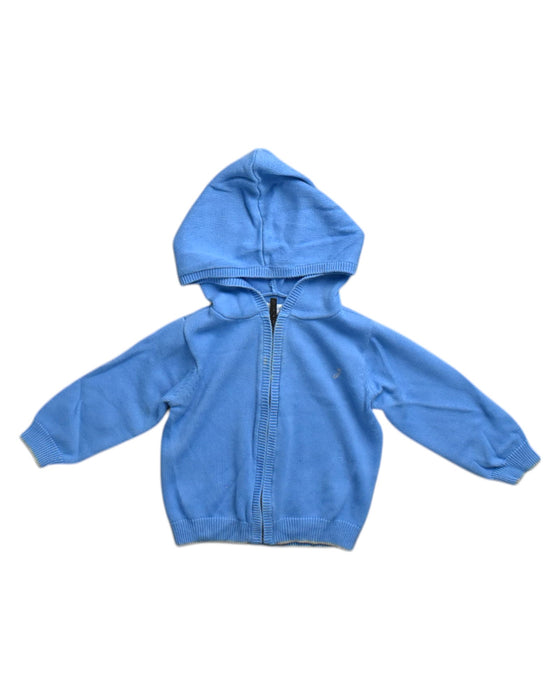 A Blue Hooded Sweatshirts from Jacadi in size 6-12M for neutral. (Front View)