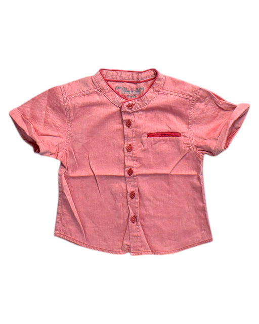 A Pink Short Sleeve Shirts from Chateau de Sable in size 12-18M for boy. (Front View)