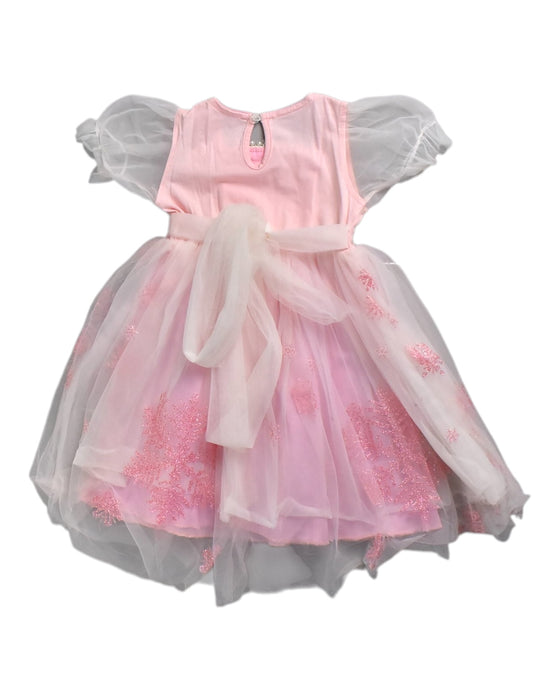 A Pink Sleeveless Dresses from Retykle in size 12-18M for girl. (Back View)