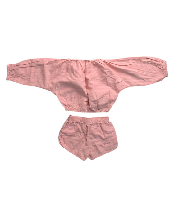 A Pink Shorts Sets from Gingersnaps in size 4T for girl. (Back View)