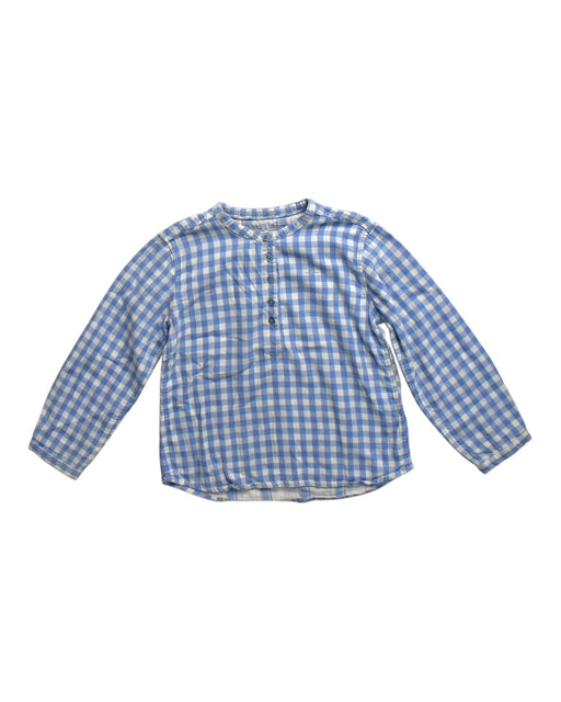 A Blue Long Sleeve Shirts from Chateau de Sable in size 8Y for boy. (Front View)