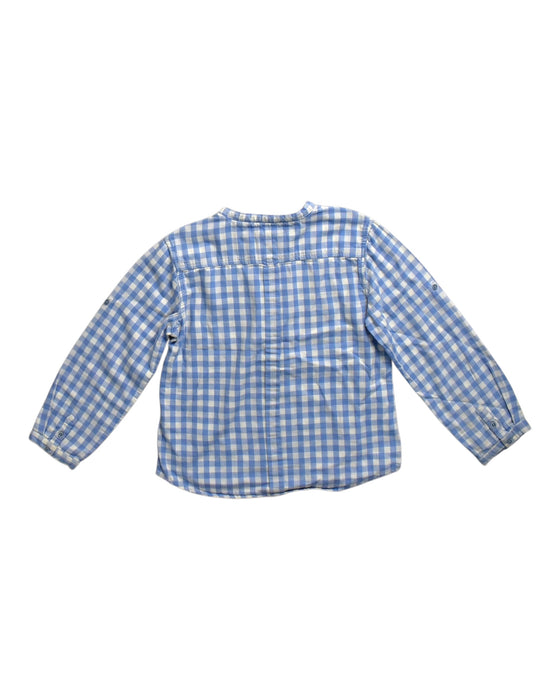 A Blue Long Sleeve Shirts from Chateau de Sable in size 8Y for boy. (Back View)