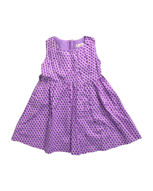 A Purple Sleeveless Dresses from bloomB in size 4T for girl. (Front View)