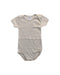 A Beige Short Sleeve Bodysuits from Petit Bateau in size 3T for neutral. (Front View)