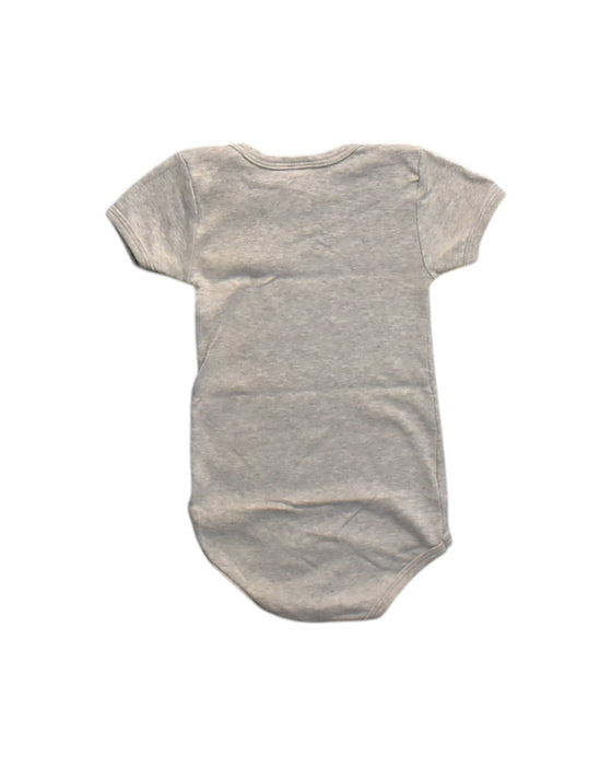 A Beige Short Sleeve Bodysuits from Petit Bateau in size 3T for neutral. (Back View)