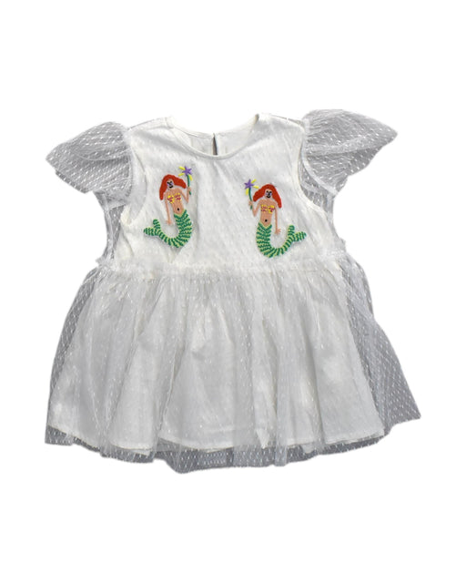 A White Sleeveless Dresses from Stella McCartney in size 12-18M for girl. (Front View)