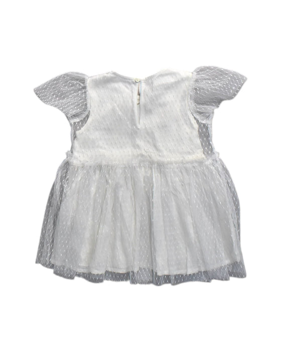 A White Sleeveless Dresses from Stella McCartney in size 12-18M for girl. (Back View)