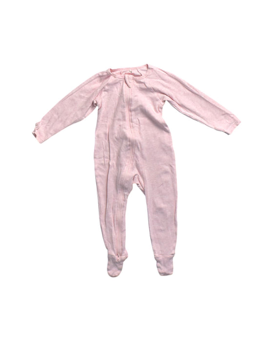 A Pink Onesies from Purebaby in size 6-12M for neutral. (Front View)