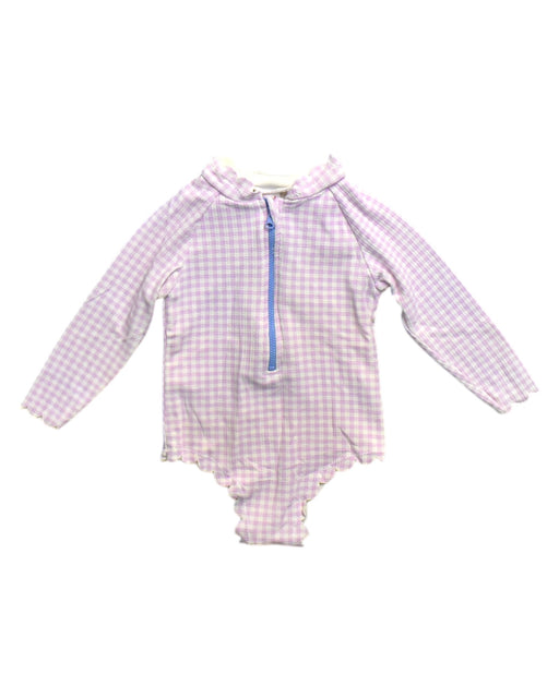 A Purple Rash Guards from Seed in size 6-12M for neutral. (Front View)