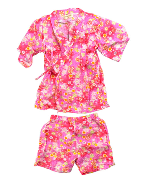 A Pink Shorts Sets from Retykle in size 3T for girl. (Front View)