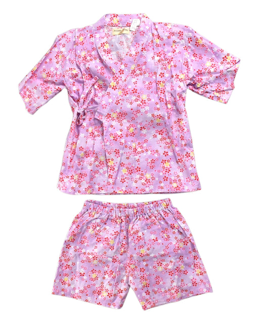 A Purple Shorts Sets from Retykle in size 3T for girl. (Front View)