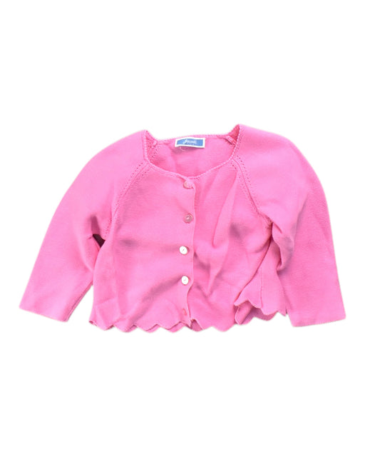 A Pink Cardigans from Jacadi in size 6-12M for girl. (Front View)