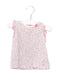 A Pink Sleeveless Tops from Petit Bateau in size 6-12M for girl. (Front View)