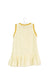 A White Sleeveless Dresses from MiMiSol in size 2T for girl. (Back View)