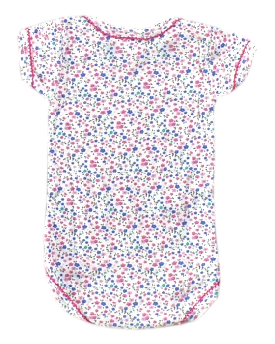 A Multicolour Short Sleeve Bodysuits from Petit Bateau in size 0-3M for girl. (Back View)