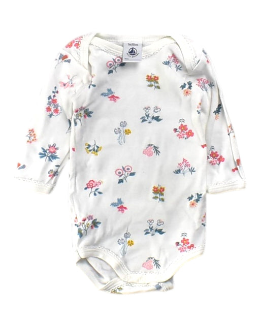 A Multicolour Long Sleeve Bodysuits from Petit Bateau in size 0-3M for girl. (Front View)