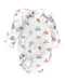 A Multicolour Long Sleeve Bodysuits from Petit Bateau in size 0-3M for girl. (Front View)