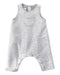 A Grey Sleeveless Rompers from Petit Bateau in size 0-3M for neutral. (Front View)