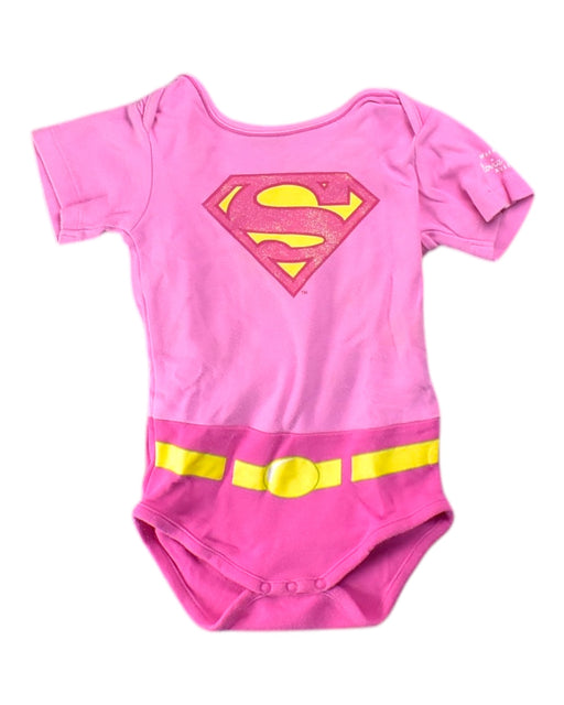 A Pink Short Sleeve Bodysuits from Retykle in size 6-12M for girl. (Front View)