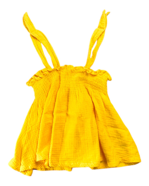 A Yellow Sleeveless Tops from Seed in size 9Y for girl. (Front View)