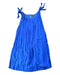 A Blue Sleeveless Dresses from Velveteen in size 8Y for girl. (Front View)