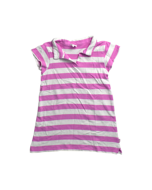 A Pink Short Sleeve Dresses from Seed in size 8Y for girl. (Front View)