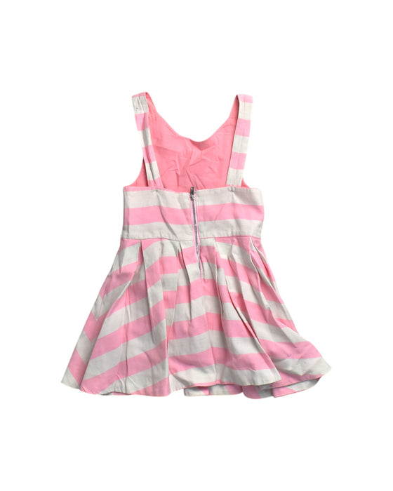 A Pink Sleeveless Dresses from Seed in size 3T for girl. (Back View)