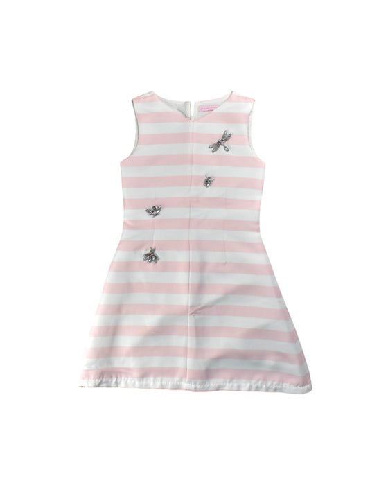 A Pink Sleeveless Dresses from Gingersnaps in size 14Y for girl. (Front View)