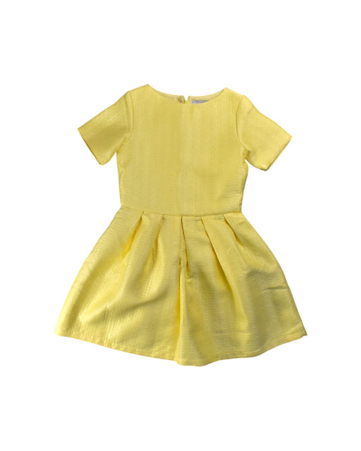 A Yellow Short Sleeve Dresses from Gingersnaps in size 14Y for girl. (Front View)