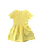 A Yellow Short Sleeve Dresses from Gingersnaps in size 14Y for girl. (Back View)