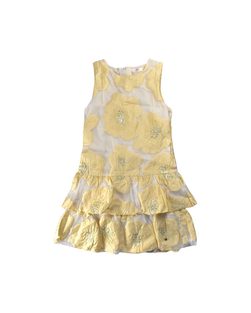 A Yellow Sleeveless Dresses from Gingersnaps in size M for girl. (Front View)