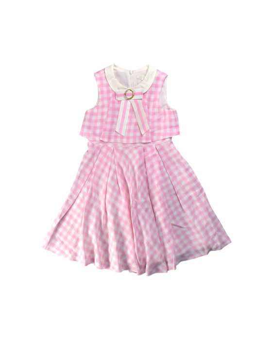 A Pink Sleeveless Dresses from Nicholas & Bears in size 6T for girl. (Front View)