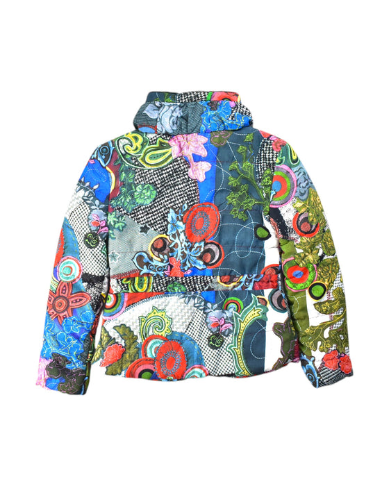 A Multicolour Puffer/Quilted Coats & Outerwear from Desigual in size 10Y for girl. (Back View)