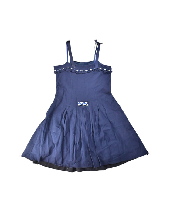 A Navy Sleeveless Dresses from Nicholas & Bears in size 12Y for girl. (Back View)