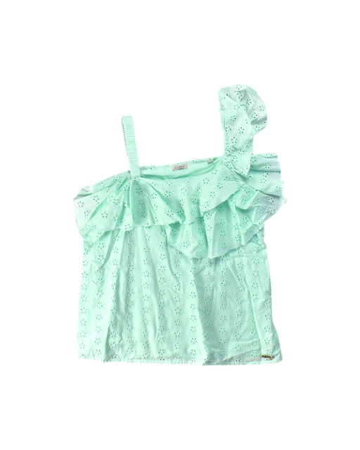 A Green Sleeveless Tops from Guess in size 14Y for girl. (Front View)