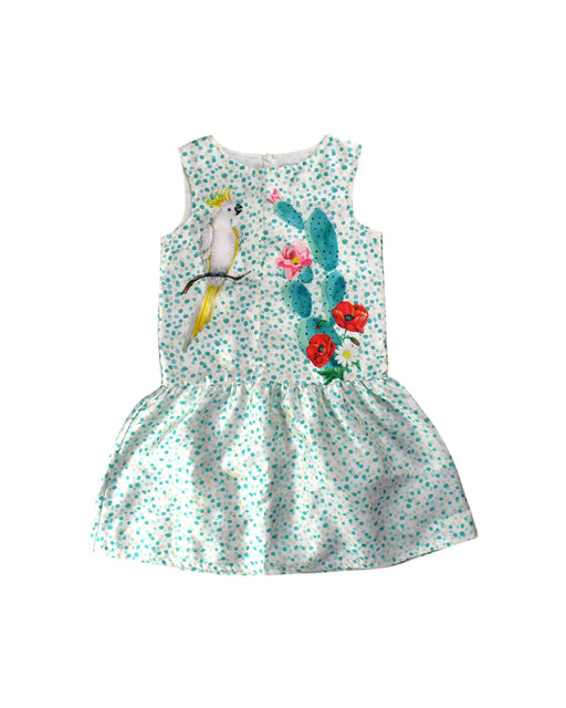 A Multicolour Sleeveless Dresses from Gingersnaps in size 14Y for girl. (Front View)