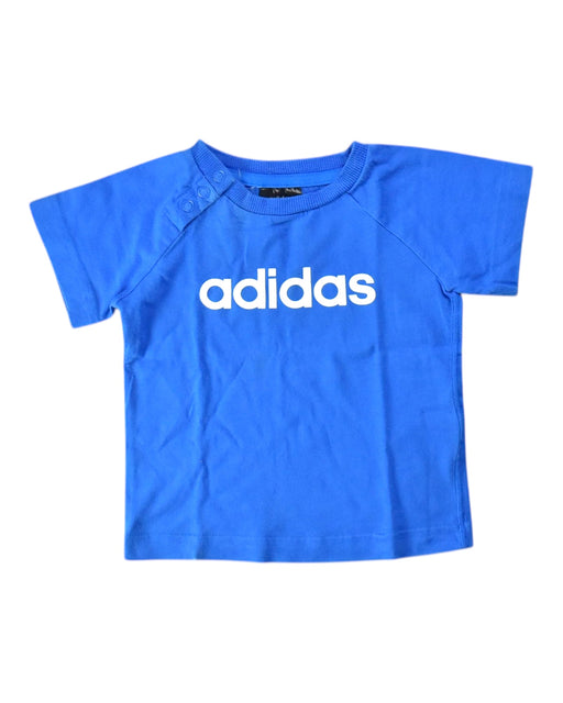 A Blue Short Sleeve T Shirts from Adidas in size 3-6M for neutral. (Front View)