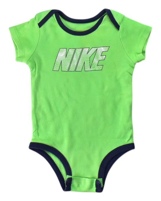 A Green Short Sleeve Bodysuits from Nike in size 6-12M for neutral. (Front View)