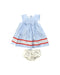 A Blue Dress Sets from Janie & Jack in size 3-6M for girl. (Front View)