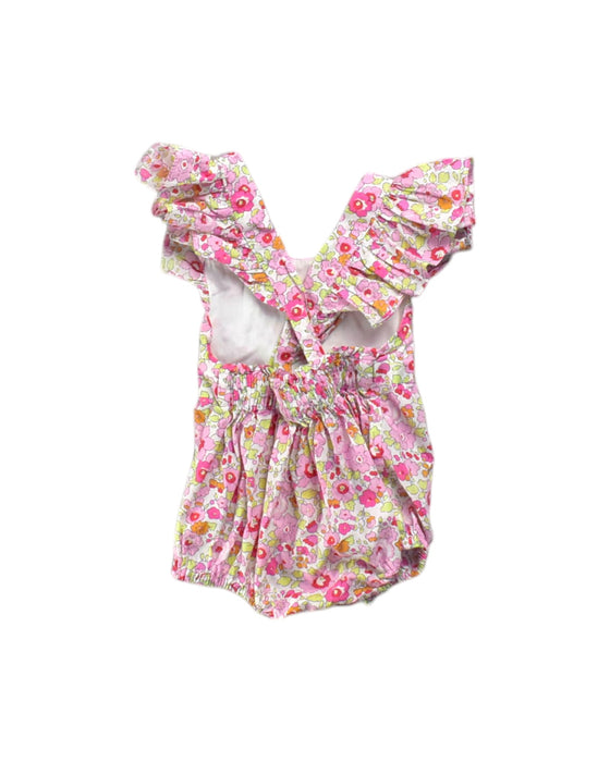 A Multicolour Sleeveless Rompers from Elizabeth Little in size 3-6M for girl. (Back View)