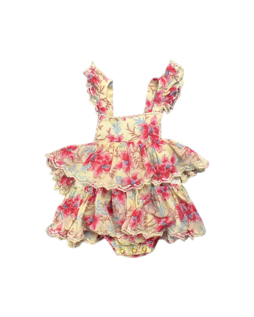 A Multicolour Sleeveless Rompers from Louise Misha in size 0-3M for girl. (Front View)