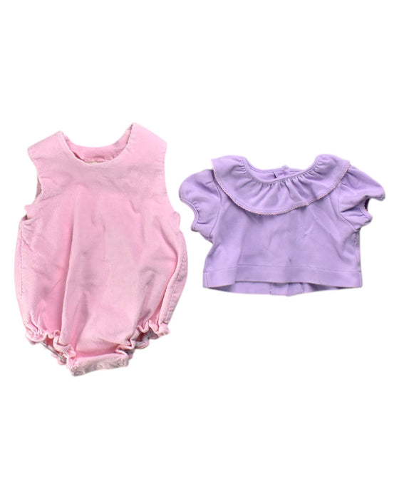 A Pink Shorts Sets from The Beaufort Bonnet Company in size 6-12M for girl. (Front View)