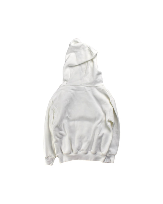 A White Hooded Sweatshirts from Champion in size 4T for neutral. (Back View)