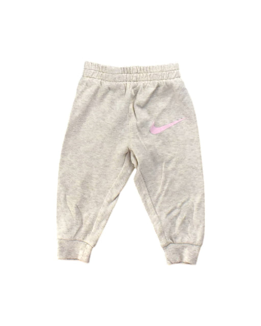 A Grey-Pink Sweatpants from Nike in size 6-12M for neutral. (Front View)