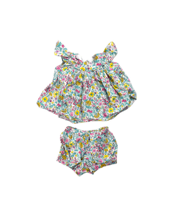 A Multicolour Shorts Sets from Jacadi in size 3-6M for girl. (Front View)