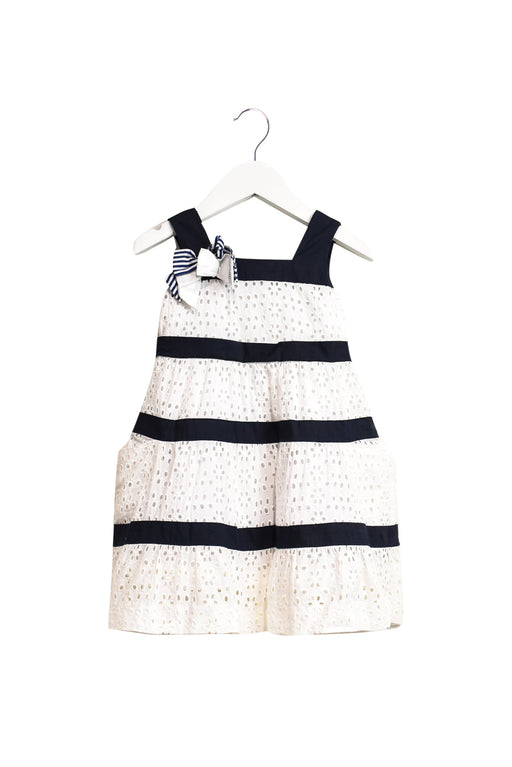 A Navy Sleeveless Dresses from Nicholas & Bears in size 6-12M for girl. (Front View)