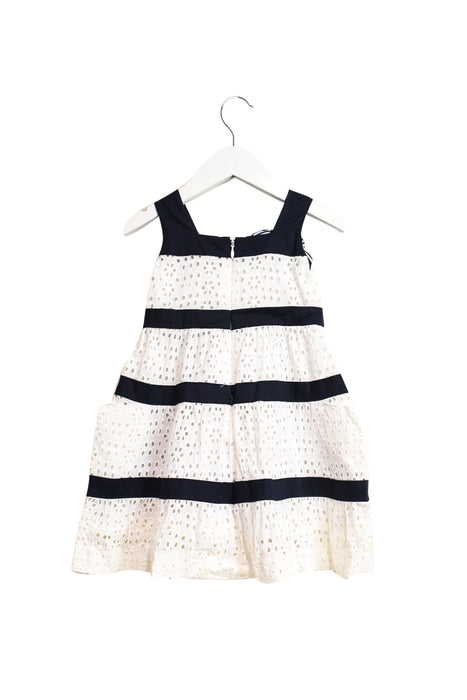 A Navy Sleeveless Dresses from Nicholas & Bears in size 6-12M for girl. (Back View)